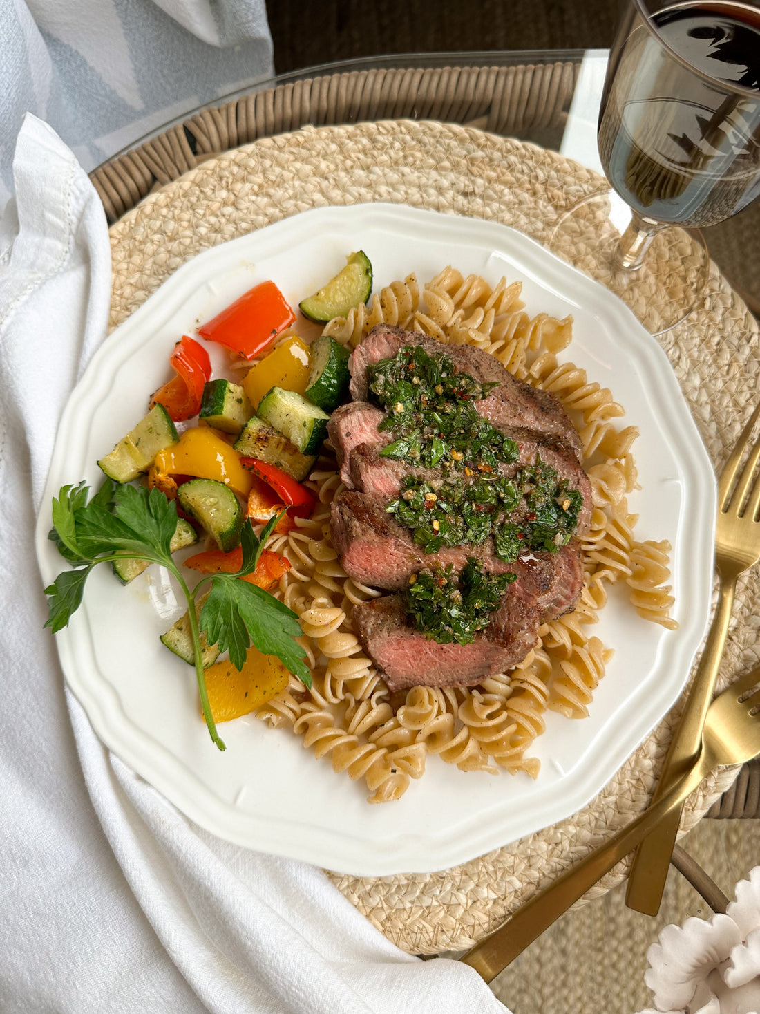 Chimichurri Steak Pasta