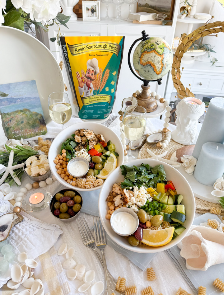 Greek Chicken Pasta Salad