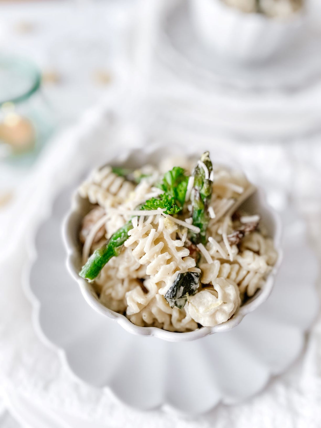 Asparagus, Lemon, Leek Sourdough Pasta