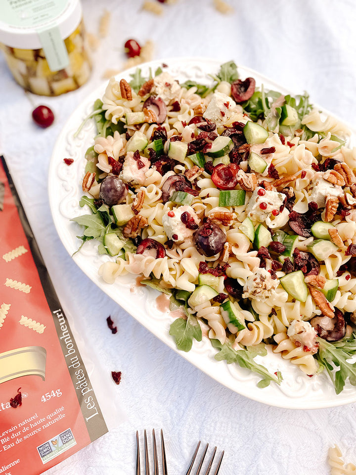 Sweet & Sour Cherry Pasta Salad