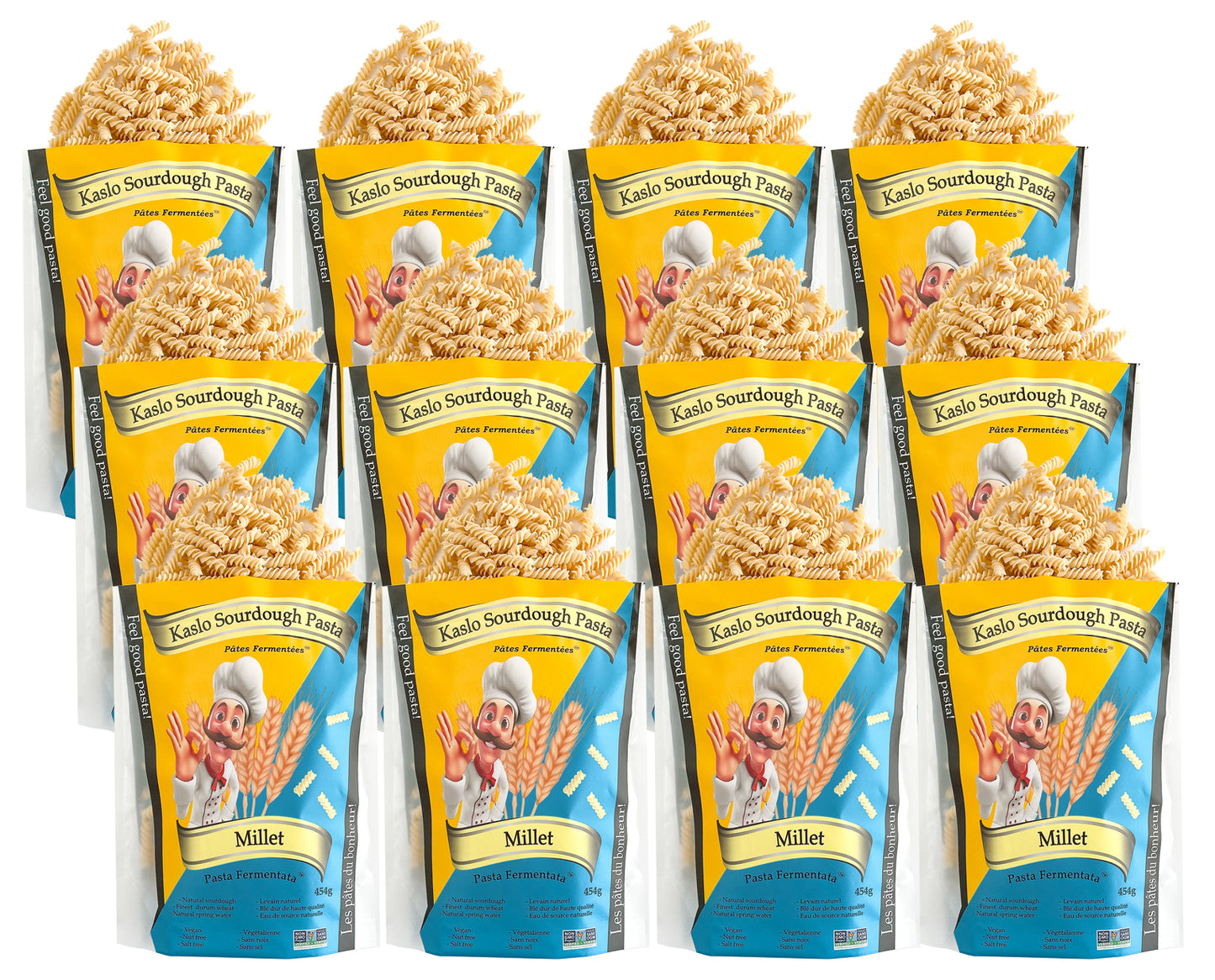 Fusilli au levain de millet